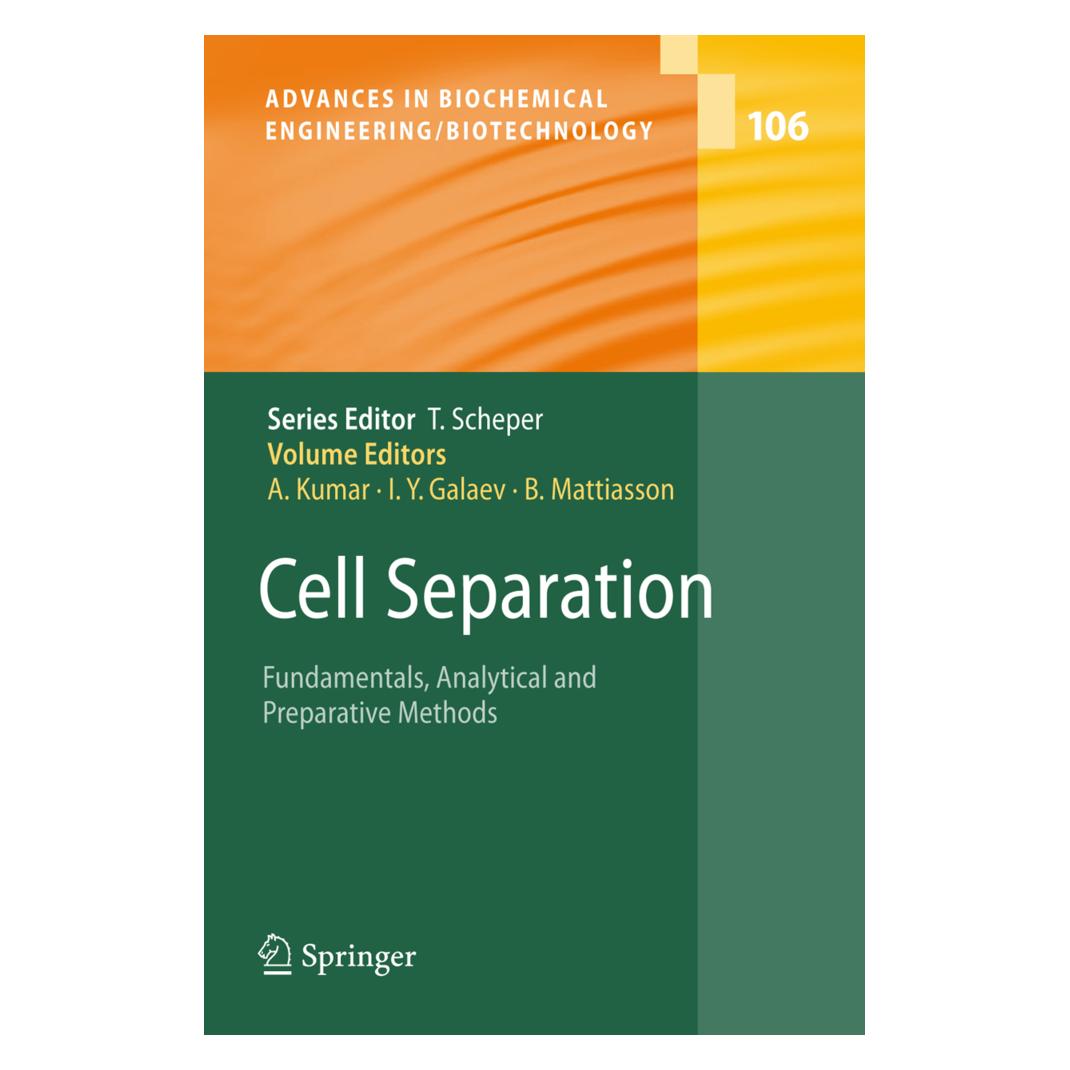 Springer Cell Separation (Englisch, Softcover, Ashok Kumar, Bo, Bo Mattiasson, Igor, Igor Yu Galaev, Mattiasson, Yu Galaev) (55376117)