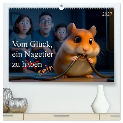 Vom Glück, ein Nagetier zu sein (hochwertiger Premium Wandkalender 2027 DIN A2 quer), Kunstdruck in Hochglanz