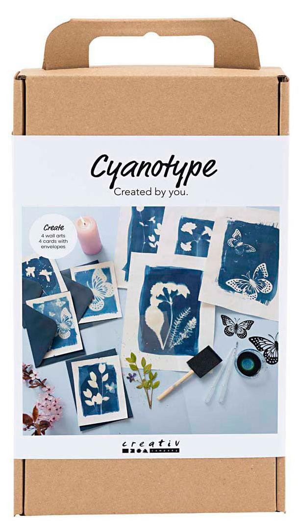 Creativ Company 977764 Giet- en kunstset voor kinderen, Blauw/Wit