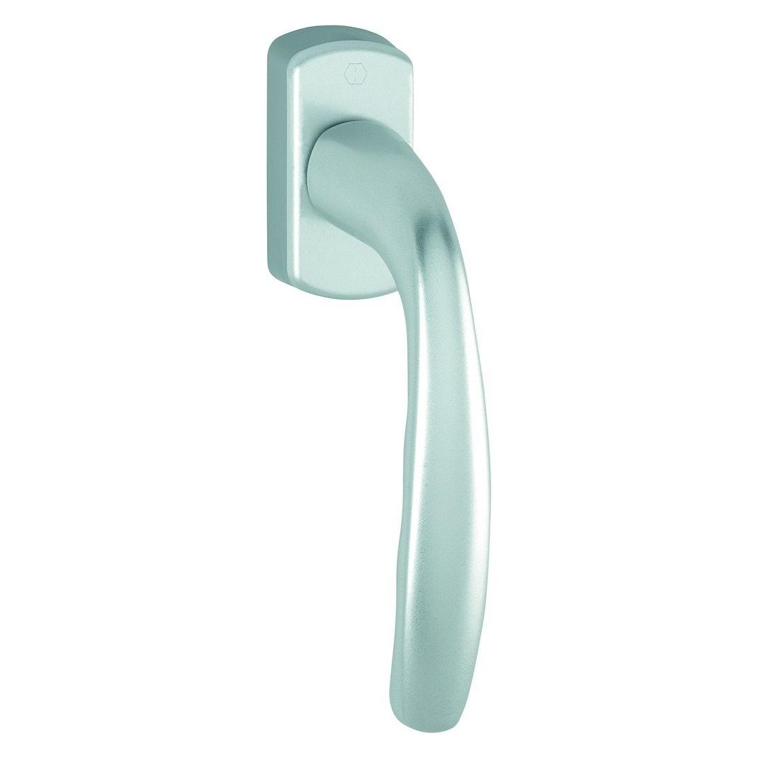 Hoppe Fenstergriff New York 0810/U10 Vierkantmass 7mm Stift 35mm vorst. F1 Alu natur Dreh/Kipp (Fenstergriffe) (3285101)