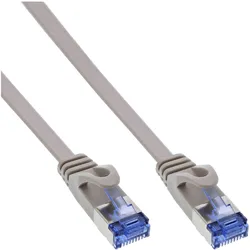 INLINE Patchkabel flach, U/FTP, Cat,6A, grau, 5m