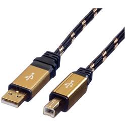 ROLINE GOLD USB 2.0 Kabel, Typ A-B, 4,5 m 11.02.8805