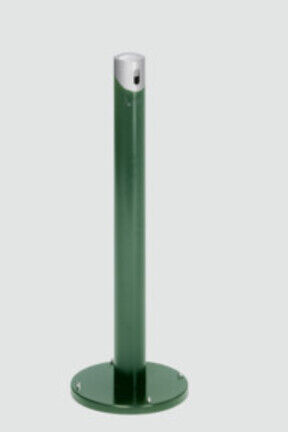 VAR Colonne porte-cendrier SG 105 R corps vert mousse - tête argent 2 l (3912)