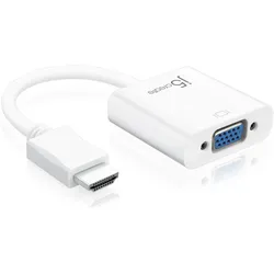 j5Create HDMI zu (HDMI, VGA), Video Adapter, Weiss