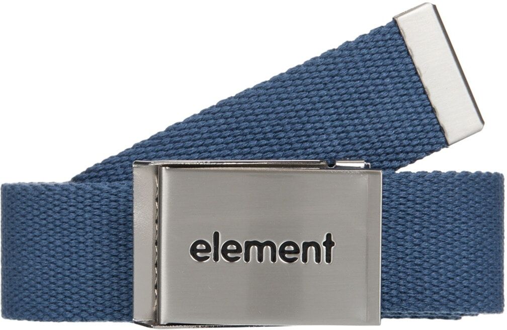 Stoffgürtel ELEMENT "Lowcase Webbing", Herren, blau (schwarz denim), Baumwolle, Gürtel Stoffgürtel