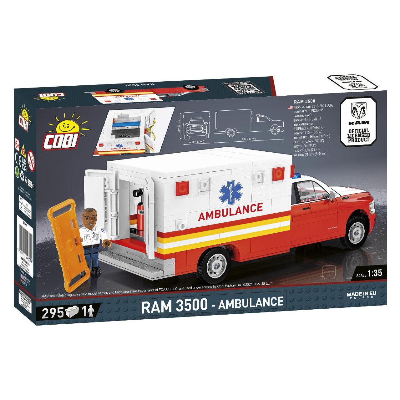 Cobi 24609 - 311 PCS RAM 24609 3500 AMBULANCE (COBI-24609)