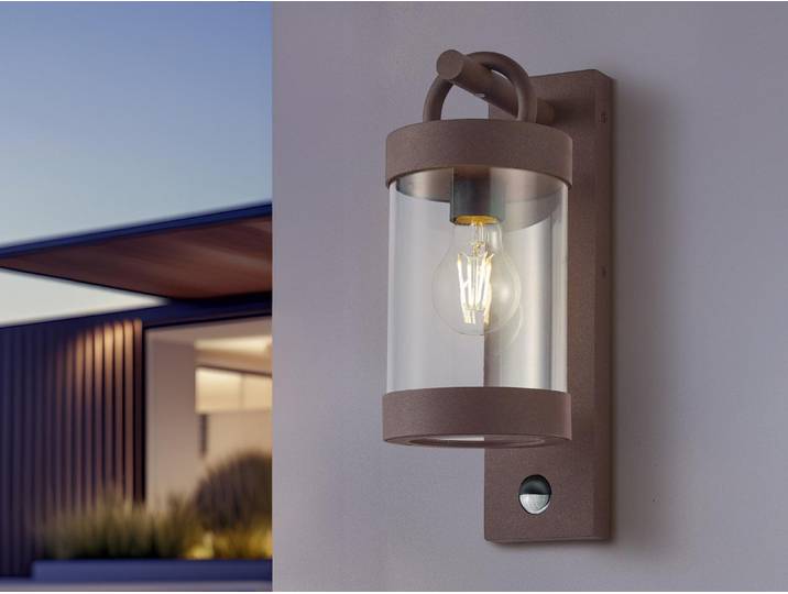 Trio Leuchten Außen Wandleuchte Sambesi 204169124, Aluminium Druckguss rostfarbi