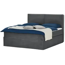 Boxi Boxspringbett 160 x 200 cm  Boxi Urban ¦ grau ¦ Maße (cm): B: 160 H: 125
