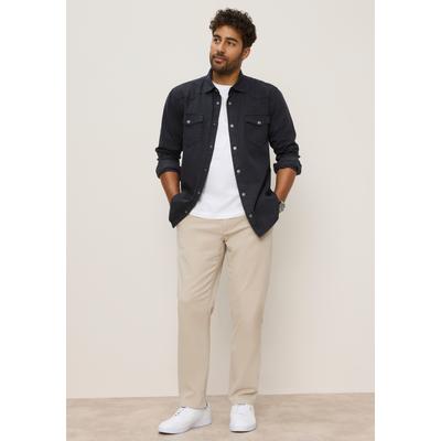 Chinohose MAN'S WORLD "Classic Fit" mit verdecktem Dehnbund", Herren, Gr. 34, Länge 34, sand, Web, Obermaterial: 98% Baumwolle, 2% Elasthan, unifarben, regular fit lang, Hosen Chinohose, Das Must-have der Saison: Klassische Chino, angesagte Farben