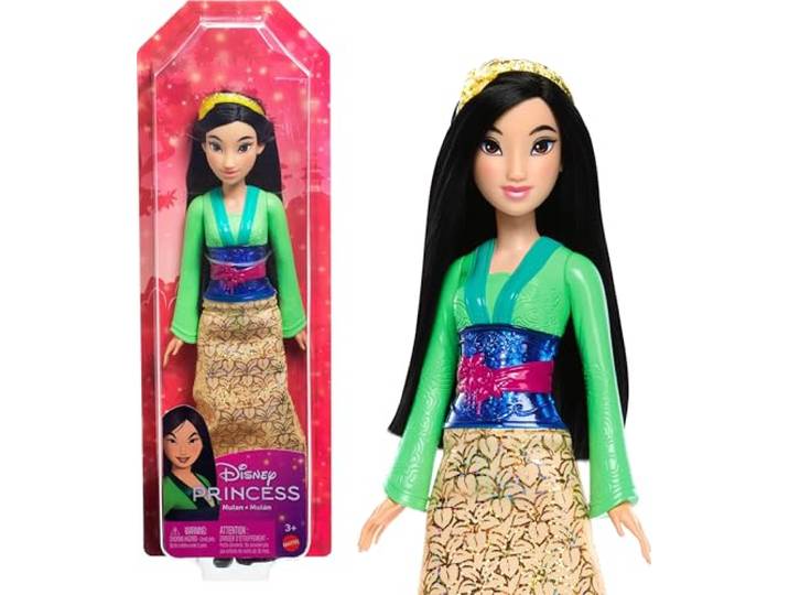 Mattel Disney Princess Mulan modepop in kenmerkende look