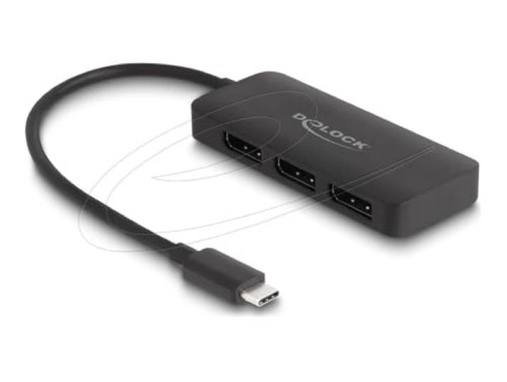 DeLOCK USB Type-C Splitter (DP Alt Mode) to 3 x DisplayPort MST 4K 60 Hz