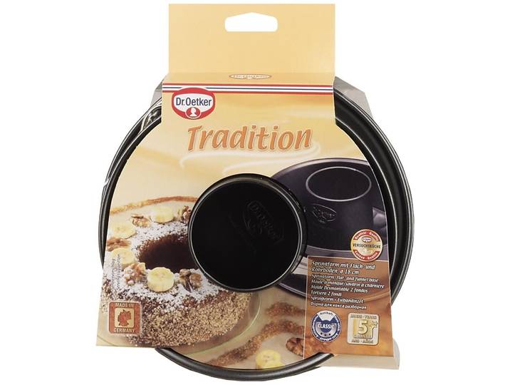 Dr. Oetker Springform mit Rohrboden 18cm Tradition