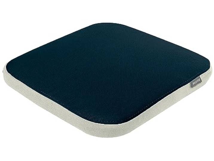 Leitz Ergo Active Wiebelkussen, Ergonomisch Zitkussen voor Bureaustoel, Vierkant Zitvlak voor Verbeterde Ergonomie, Zitkussen voor Bureaustoel met Fluweelgrijze Hoes, 65400089