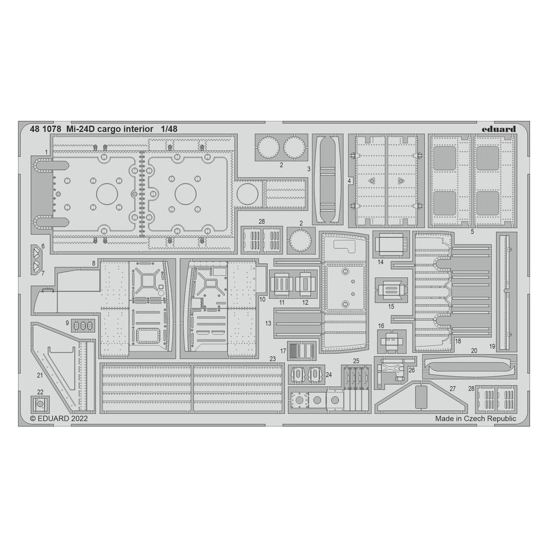Eduard Mi-24D cargo interior for TRUMPETER (481078)
