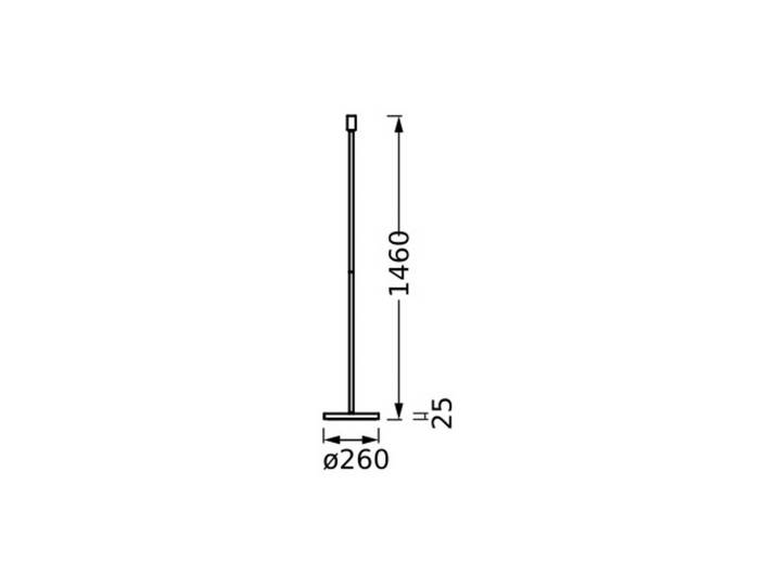 OSRAM Stehlampe DECOR STICK, creme / amber, für Wohn- / Esszimmer, Metall, Modern, Stehlampe