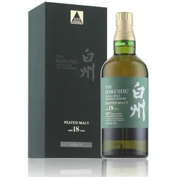 The Hakushu 18 Years Peated Malt 100th Anniversary Limited Edition Whisky 48% Vol. 0,7l in Geschenkbox