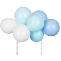 Kuchendeko hellblau blau Ballon Kuchentopper