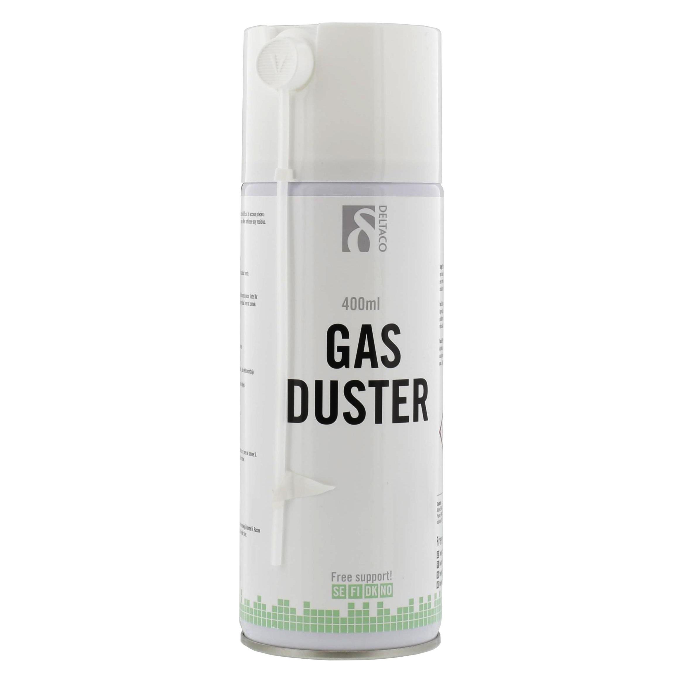Deltaco compressed gas in spray can, (type "compressed air") 400ml (D-400B)