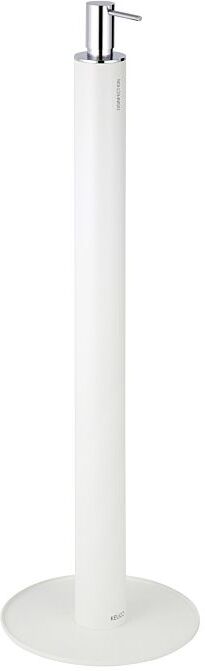 Keuco Desinfektionsmittelspender 04957510400 weiß, Standmodell, verchromter Pumpenkopf