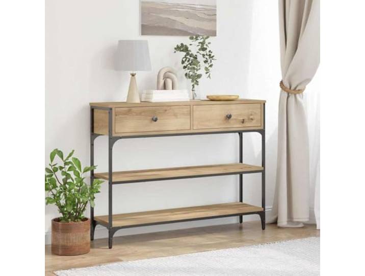 YUTAASU Konsolentisch Artisan-Eiche 100 x 25 x 75 cm Holzwerkstoff