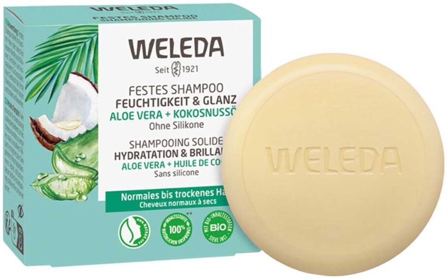 Weleda Festes Shampoo Feuchtigkeit & Glanz 50g