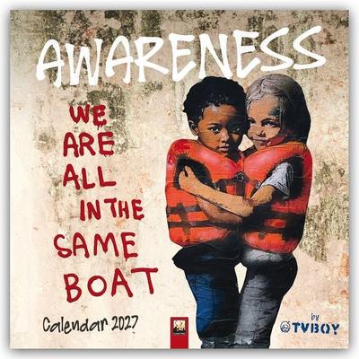 Awareness by TVBOY – Kunstkalender 2027 – Original Flame Tree Publishing-Kalender [Kalender]