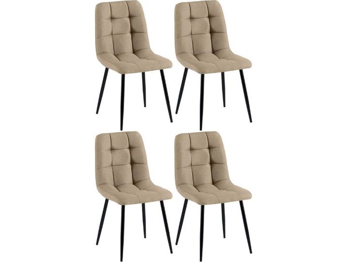 CLP Esszimmerstuhl Tilde (4er Set), mit Rückenlehne, bis 150 kg
