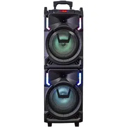 Inovalley Tragbarer Bluetooth Lautsprecher mit Mikrofon MS01XXL 800 W, Bluetooth Lautsprecher, Schwarz