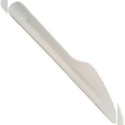 100 Einweg Messer aus Papier weiß 16 cm nachhaltig