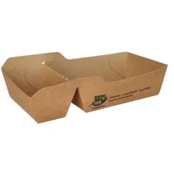 Papstar 480 Stück Pommesschalen klein, Pappe  pure  2-geteilt, 9 x 16,5 cm  100% Fair