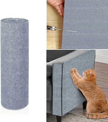 Uplift Treasures Self Adhesive Cat Scratch Sofa Protector light Grey