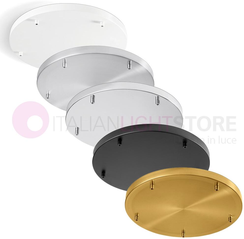 Rain Base A Soffitto Tonda D. 45 Cm 5 Fori - Varie Finiture