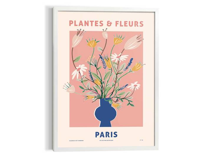 Leinwandbild REINDERS Blumen , blau (farbe bild(er): blau), B:50cm H:70cm T:2,2cm, MDF, Bilder, Leinwandbild