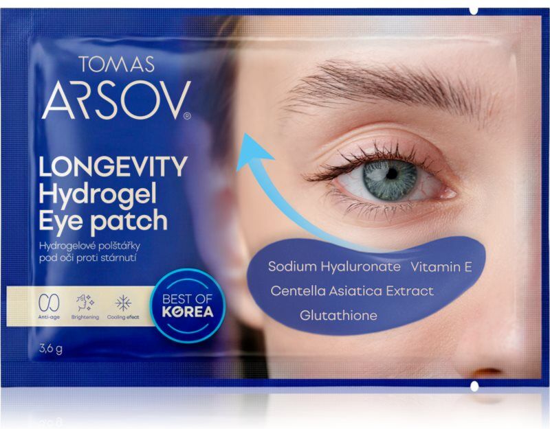 Tomas Arsov Longevity Hydrogel Eye patch coussinets hydrogels anti-âge 3.6 g
