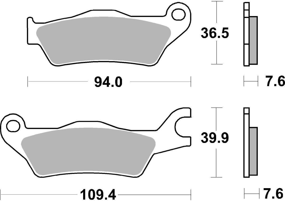 Bremsbelag BREMBO 07SU33SA