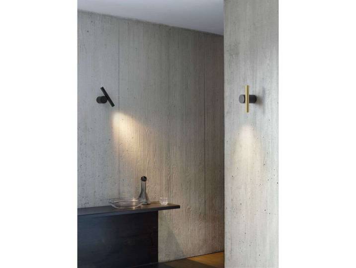 Doi Wandleuchte 2700K Black/Brass - Luceplan - Wohnzimmer - Aluminium