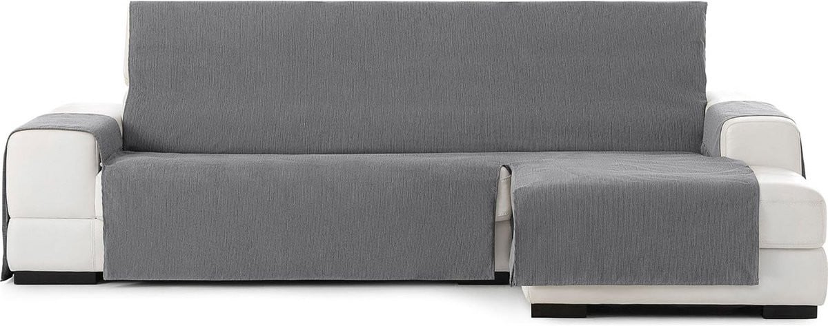 Elastische Sofa Hoes Rechts voor Rugleuning, Zitting en Armleuningen - Grijs