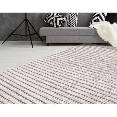 Teppich KAYOOM "Natura 210", beige (natur, creme), B:120cm H:20mm L:170cm, Wolle, Teppiche, Teppich, Besonders hochwertige, handgearbeitete Qualität