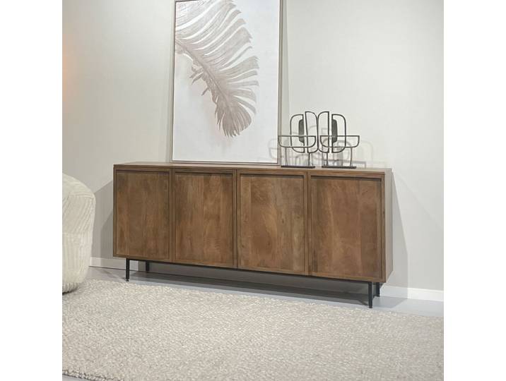 Livingfurn Dressoir Elan Mangohout, 180cm - Bruin