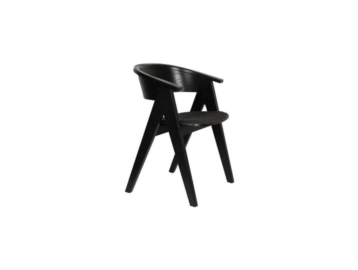 Fauteuil en bois noir NDSM