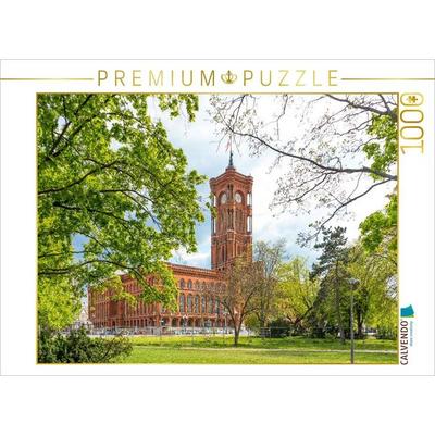 CALVENDO Puzzle Rotes Rathaus | 1000 Teile Lege-Größe 64x48cm Foto-Puzzle für glückliche Stunden