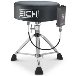 Eich Amplification Eich Hocker DBC400R Subwoofer-Hocker Leder Komplett-Set mit Taschen, Schlagzeug Zubehör, Schwarz