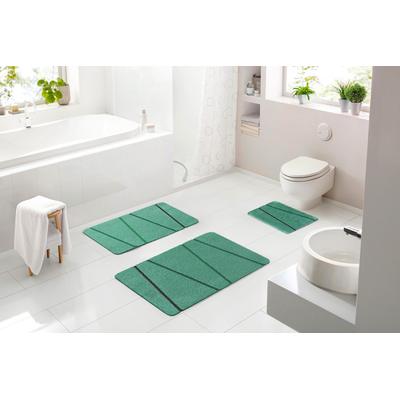 Badematte BATEX "Vedia", grün, H:27mm, Polyacryl, Badematten, Badematte, extra weiches und pflegeleichtes Garn