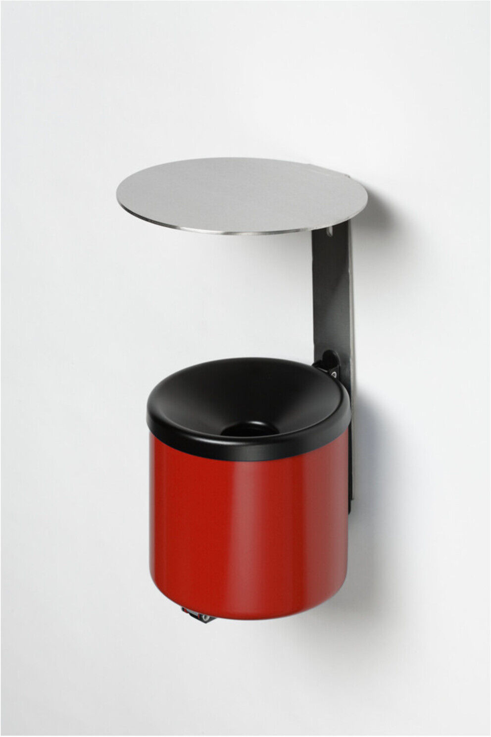 VAR Wandascher WH 16 mit Dach VA rot 2,4 l (32211)