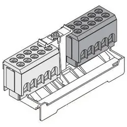 ABN GPEN PE/N-Klemme mit Träger 2x2x25qmm + 2x3x16qmm