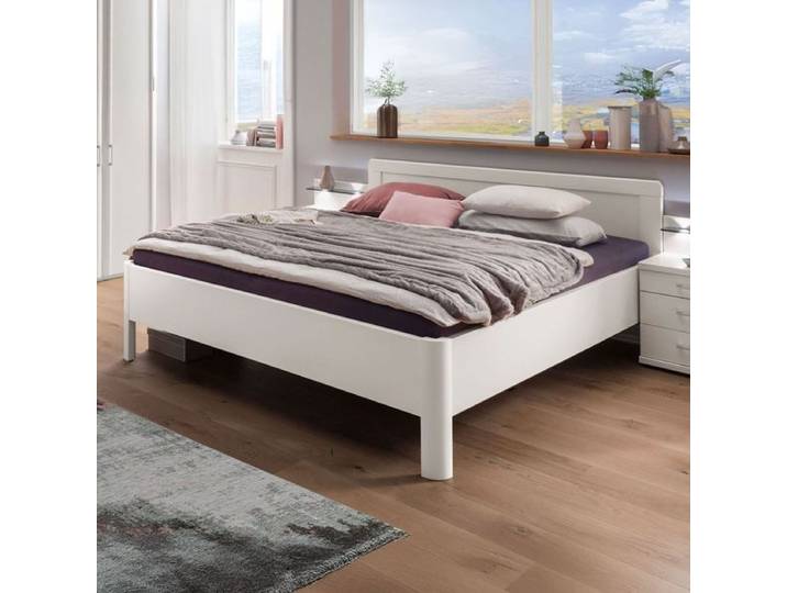 Doppelbett Cavallino Komfort 160x220cm Weiß klassischer Stil, höhenverstellbar