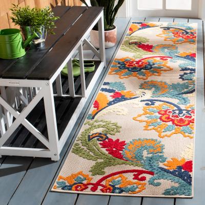 SAFAVIEH Cabana Avia Indoor/ Outdoor Waterproof Patio Floral Rug