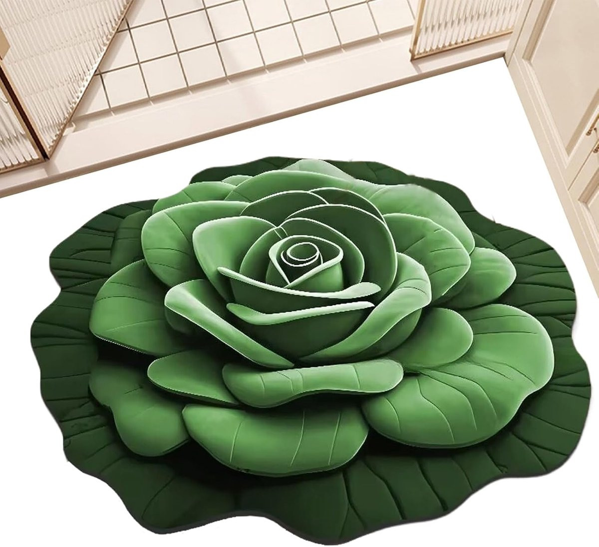 Sneldrogende badkamermat en vloermat van diatomeeënaarde voor keuken of badkamer, 40 x 40 cm