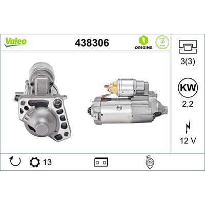 VALEO Starter NEW STOP&START ORIGINAL PART 438306 für Volvo ASIA GEELY