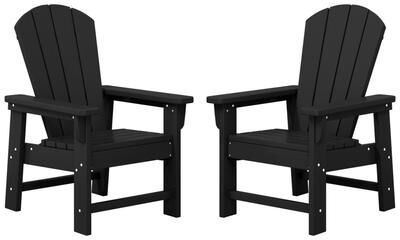 Polytrends Laguna Kids Outdoor Poly Adirondack Chair (Set of 2) - N/A